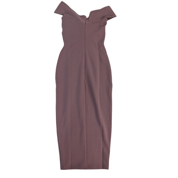 Nookie x REVOLVE Dolly‎ Midi Dress Soft Violet Off Shoulder Bodycon XS - Picture 4 of 7